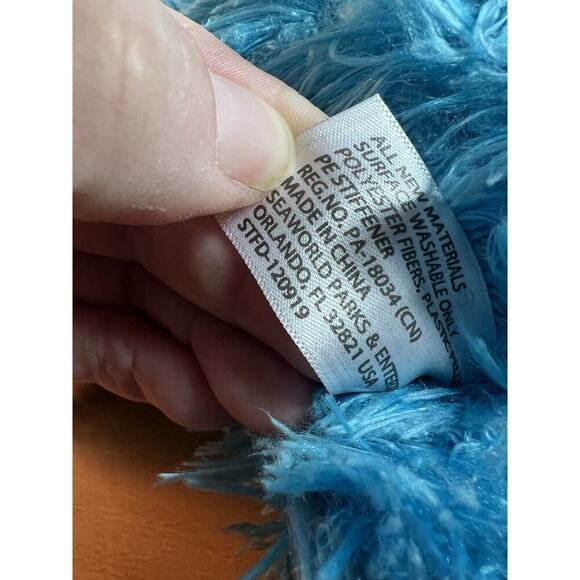 Sesame Place Cookie Monster Plush 12” Open Mouth - Picture 6 of 7